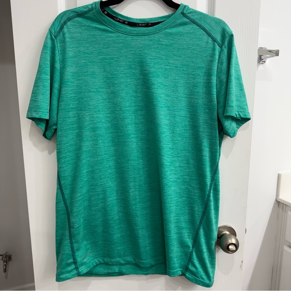 Layer 8 Qwick-Dry Women’s Teal Green Athletic Shirt Large